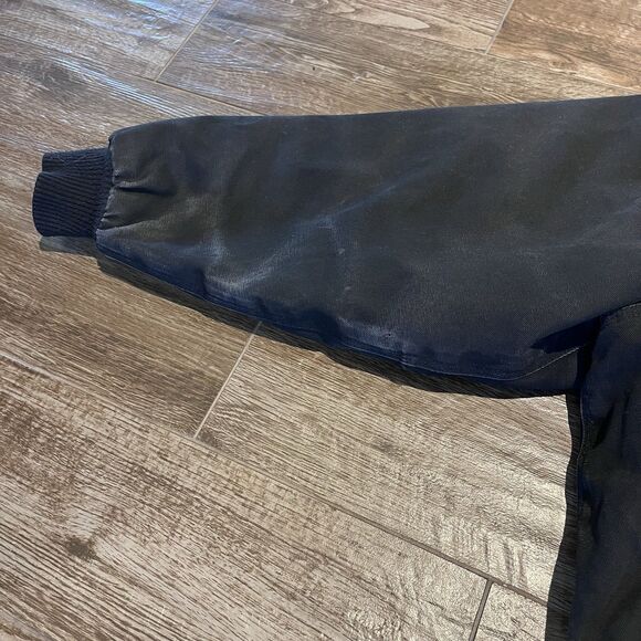 Walls Workwear Coat Black Mens XL Blanket Lined Hooded Canvas Jacket - Picture 9 of 16